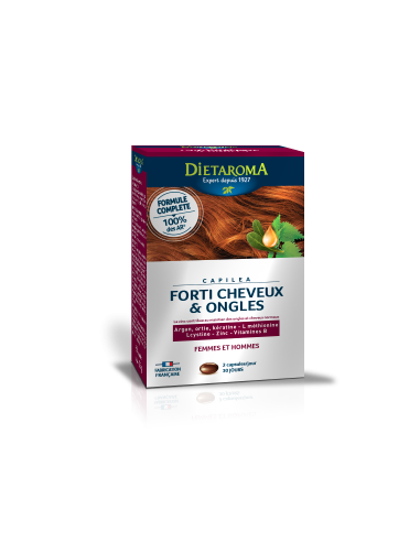 Capiléa Forti-cheveux & Ongles - 60 Capsules - Dietaroma Capiléa Forti-cheveux & Ongles - 60 Capsules - Dietaroma