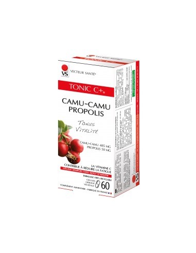 Tonic C+ Camu-Camu Propolis - 60 Gélules Végétales - Vecteur Santé Tonic C+ Camu-Camu Propolis - 60 Gélules Végétales - Vecteur Santé