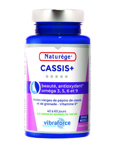 Cassis+ Grand modèle - 240 Capsules - Naturège Laboratoire