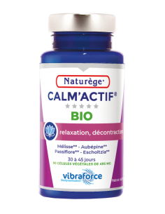 Calm'actif Bio - 90 Gélules - Naturège Laboratoire