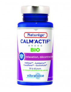 Calm'actif Bio - 90 Gélules - Naturège Laboratoire