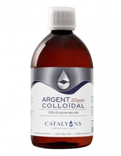 Argent colloïdal - Flacon 500 ML 20 ppm - Catalyons