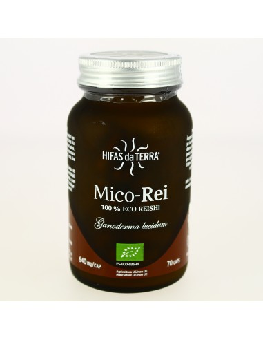 REISHI Bio - Mico-Rei Micosalud 70 gélules végétales - Hifas da terra REISHI Bio - Mico-Rei Micosalud 70 gélules végétales - Hifas da terra