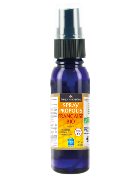 Propolis Française Bio spray (échinacéa+plantain+EPP) Trésor des Abeilles et VIBRA - 30ml - L'AxeBio