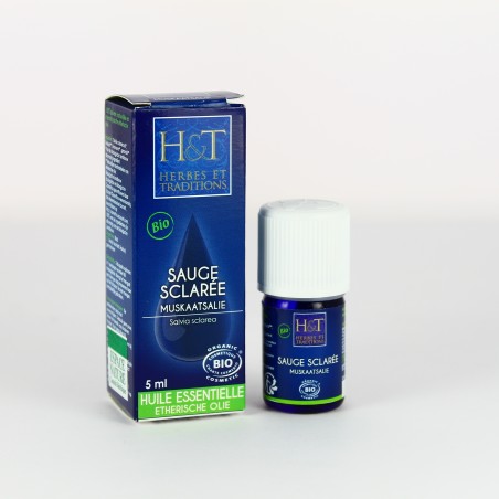 Huile Essentielle Sauge sclarée - Herbes et Traditions