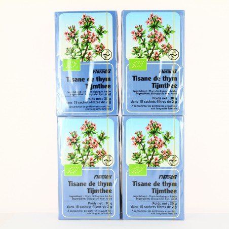 Floradix Tisane Thym bio 15 Sachets (lot de 4) - Salus