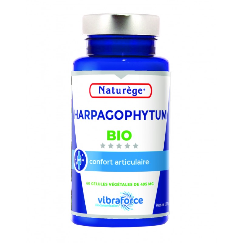 Harpagophytum Bio Petit modèle - 60 Gélules Végétales de 495 mg - Naturège Laboratoire Harpagophytum Bio Petit modèle - 60 Gélules Végétales de 495 mg - Naturège Laboratoire