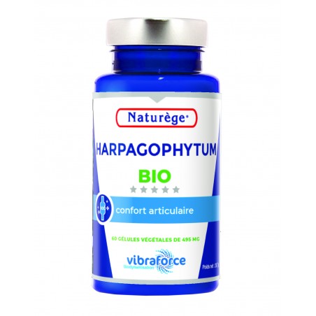 Harpagophytum Bio Petit modèle - 60 Gélules Végétales de 495 mg  - Naturège Laboratoire