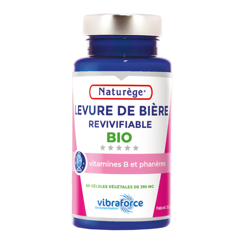 Levure bière revivifiable Bio - 60 Gélules Végétales - Naturège Laboratoire Levure bière revivifiable Bio - 60 Gélules Végétales - Naturège Laboratoire