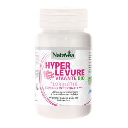 Hyper Levure Vivante Bio Florbiotix - 60 gélules végétales - Natavéa