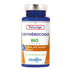 Eleutherocoque Bio - 60 Gélules Végétales de 461 mg - Naturège Laboratoire