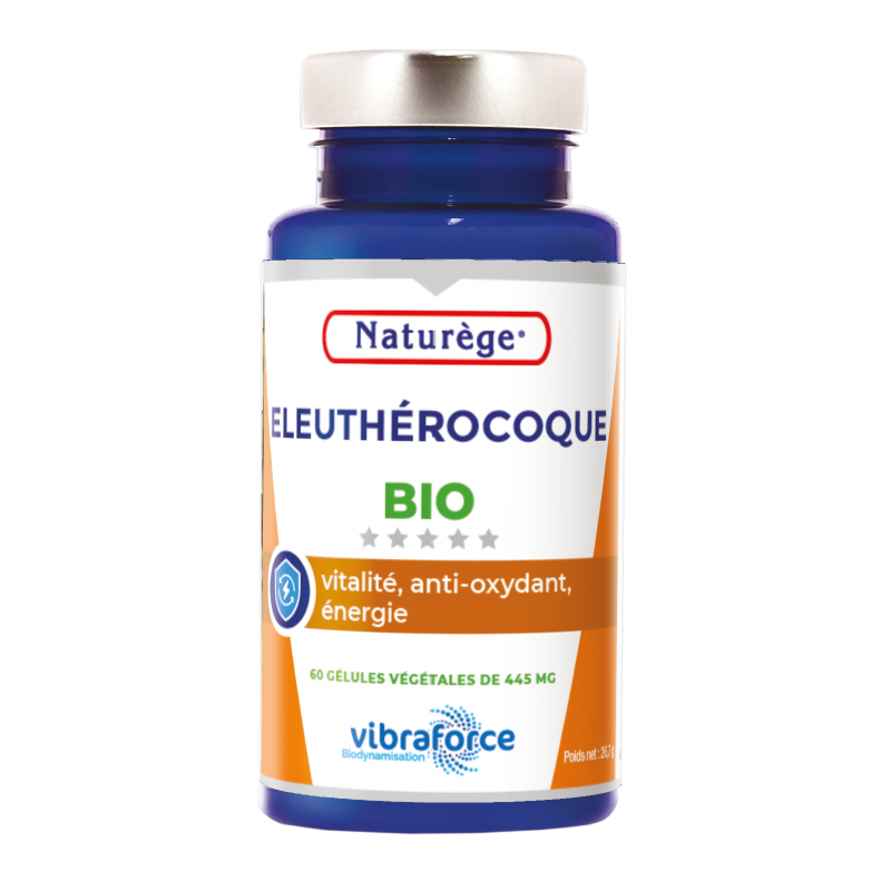 Eleutherocoque Bio - 60 Gélules Végétales de 461 mg - Naturège Laboratoire Eleutherocoque Bio - 60 Gélules Végétales de 461 mg - Naturège Laboratoire