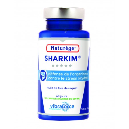 Sharkim Huile de foie de requin - 120 Capsules Marines de 690mg  - Naturège Laboratoire