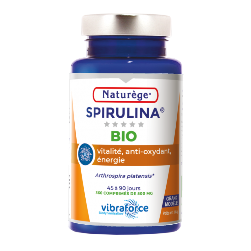 Spirulina Bio - 360 comprimés - Naturège Laboratoire