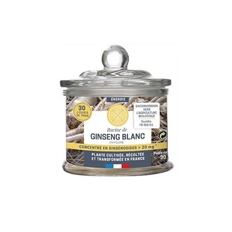 Racine de Ginseng Blanc - 30 g - Jardins d'Occitanie