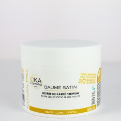 L'Or blanc Baume Satin beurre de karité GM - 500 ml - Oka Cosmetics