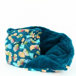 Coussin Vert cervico Bouillote en lin et tissus Bio