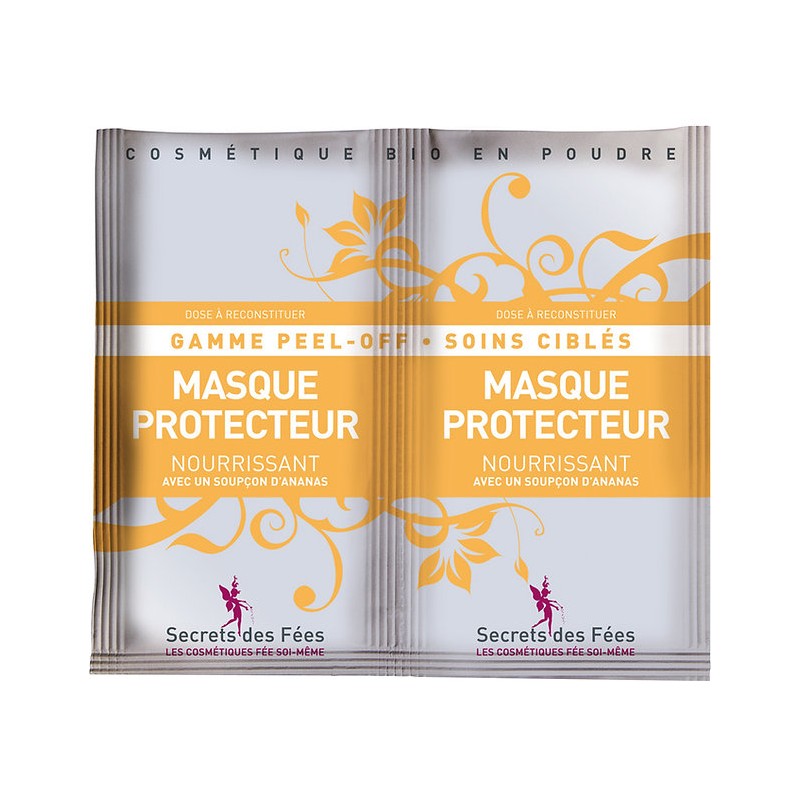 Masque visage en poudre Bio protecteur nourrissant - 2X4,5g - Secrets des Fées Masque visage en poudre Bio protecteur nourrissant - 2X4,5g - Secrets des Fées