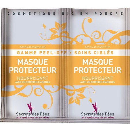 Masque visage en poudre Bio protecteur nourrissant - 2X4,5g - Secrets des Fées