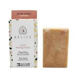 Savon à froid Bio Iles Marquises Ylang Ylang au lait au lait d’ânesse - 100g - Bélice