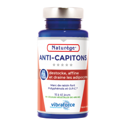Anti-capitons Marc de raisin VIBRA - 90 gélules - Naturège Laboratoire