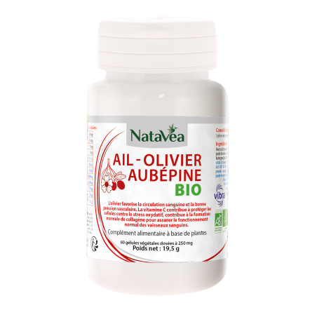 Ail - Olivier - Aubépine - 120 Gélules - Natavéa