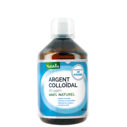 Argent Colloidal 20 ppm Biodynamisé - 500ml - NataVéa Laboratoire