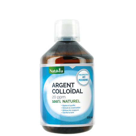 Argent Colloidal 20 ppm Biodynamisé - 500ml - NataVéa Laboratoire