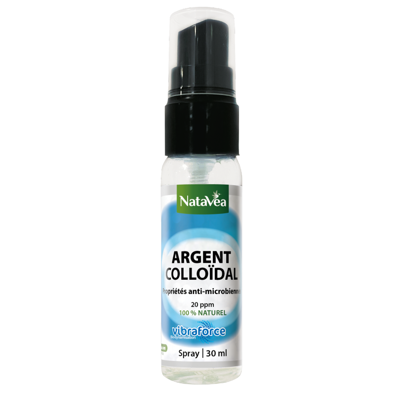 Argent Colloïdal Spray - 20 ppm dynamisé - 30 ml - Natavéa Argent Colloïdal Spray - 20 ppm dynamisé - 30 ml - Natavéa