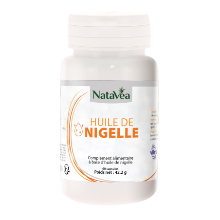 Capsules d'huile Nigelle - Cumin noir - 60 Capsules - Natavéa