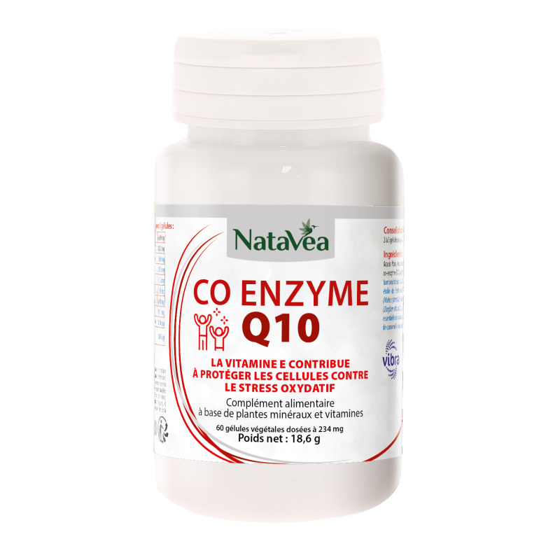 Co Enzyme Q10 - Pilulier 60 Gélules dosées à 234 mg - NataVéa