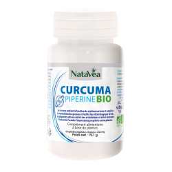 Curcuma Pipérine fort - 60 Gélules - Natavéa