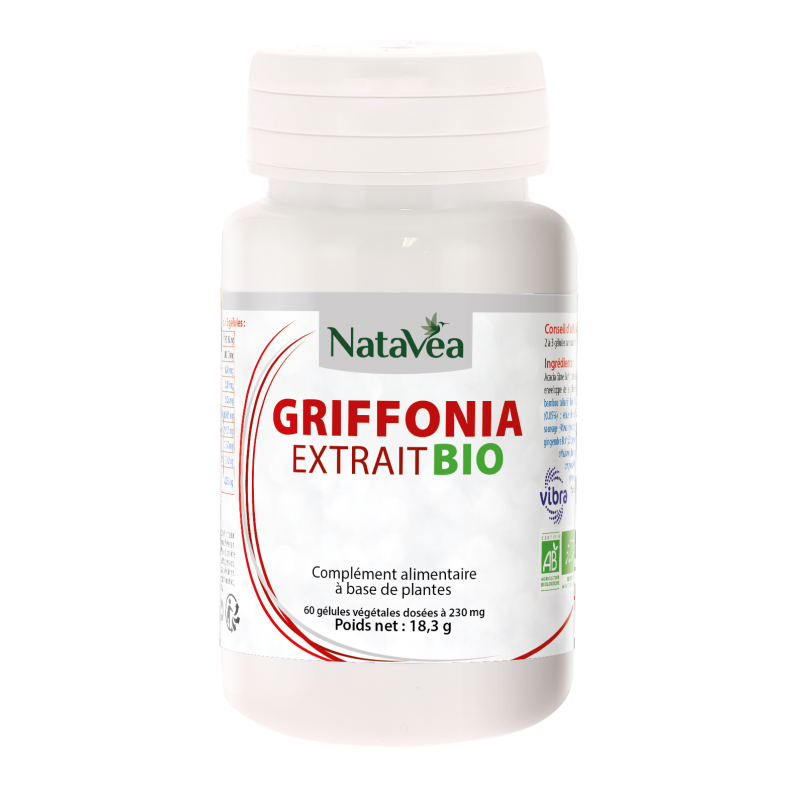 Griffonia Bio - 60 Gélules Végétales - Natavéa