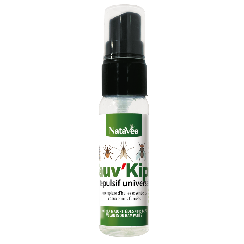 Sauv'kipic Bio - Répulsif naturel : Moustiques+Mouches+Tiques+Puces 40 ml - NataVéa