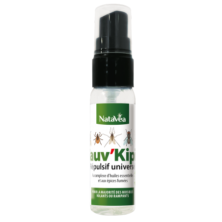Sauv'kipic Bio - Répulsif naturel : Moustiques+Mouches+Tiques+Puces 40 ml - NataVéa