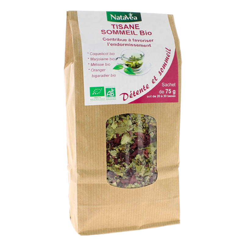 Tisane Sommeil Bio -  Sachet 75 g - NataVéa Laboratoire