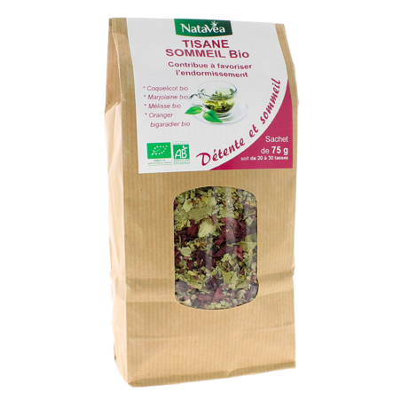 Tisane Sommeil Bio -  Sachet 75 g - NataVéa Laboratoire