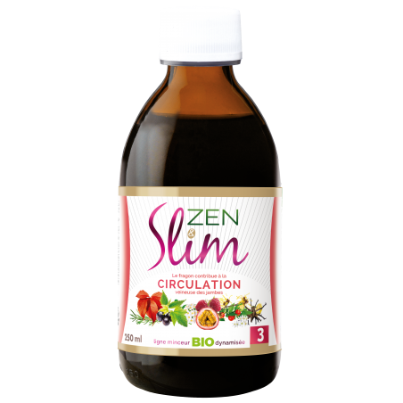 Zen&Slim 3 Circulation Cocktail Minceur Bio - 250 ml - Natavéa