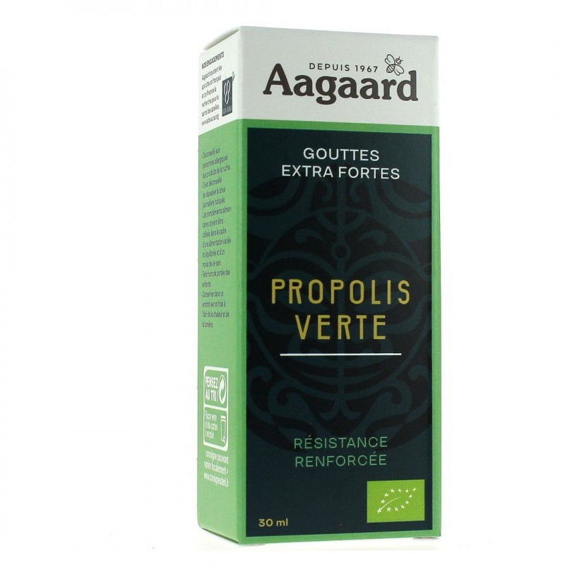 Gouttes Extra Forte Propolis Verte - 30 ml - Aagaard Gouttes Extra Forte Propolis Verte - 30 ml - Aagaard