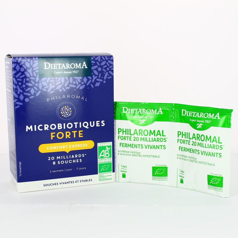 Philaromal - 20 milliards FORTE Express BIO - 14 sachets - Dietaroma Philaromal - 20 milliards FORTE Express BIO - 14 sachets - Dietaroma