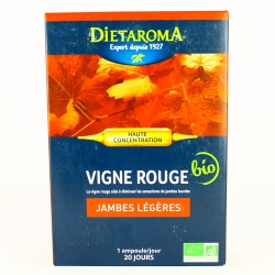 Vigne Rouge Jambes légères - 20 Ampoules - Dietaroma