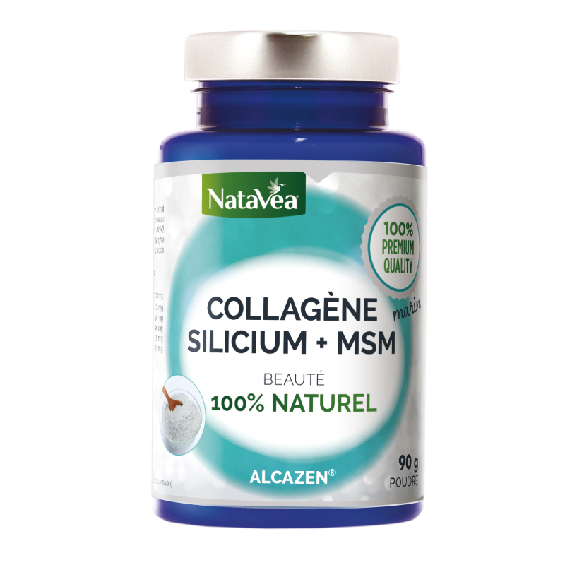 Alcazen Collagène marin Silicium + MSM 100% naturel - 90 g - Natavéa