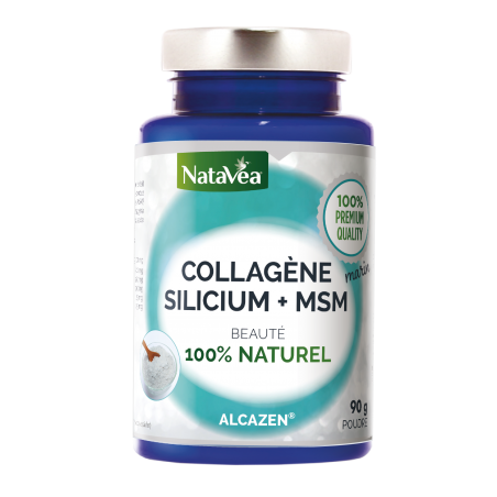 Alcazen Collagène marin Silicium + MSM 100% naturel - 90 g - Natavéa