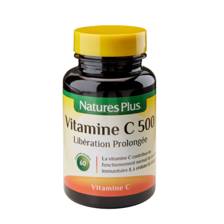 Vitamine C 500 Libération prolongée - 60 comprimés - Natures Plus