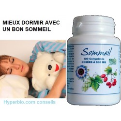 Sommeil 500 mg - 120 comprimés - gph -dormir -bonne nuit