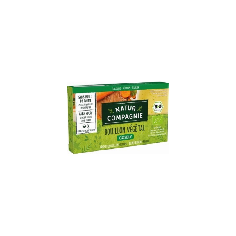 Bouillon Végétal Classique - 8 cubes - Natur Compagnie Bouillon Végétal Classique - 8 cubes - Natur Compagnie