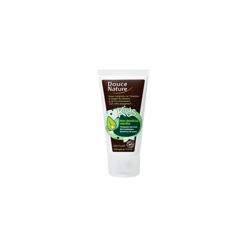 Dentifrice Menthe pour enfants - 50ml - Douce Nature Dentifrice Menthe pour enfants - 50ml - Douce Nature