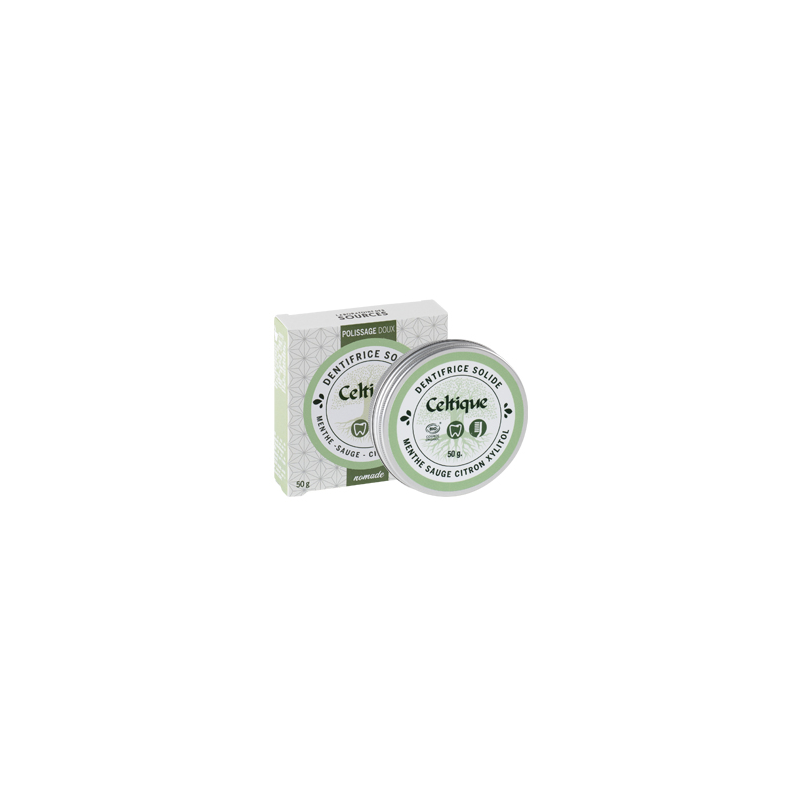 Dentifrice solide celtique - 50g - Laboratoire des Sources Dentifrice solide celtique - 50g - Laboratoire des Sources