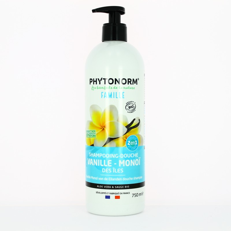 Shampoing Douche Vanille Monoï des îles - 750ml - Phytonorm
