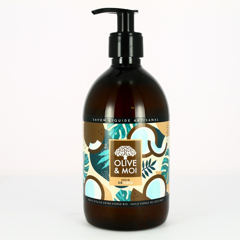 Savon liquide noix coco - 500 ml - Olive & Moi